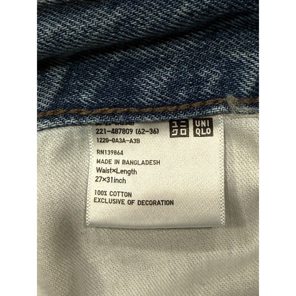 JW Anderson x Uniqlo Straight Jeans High Rise Medium Wash Women’s 32” Waist - Picture 8 of 11